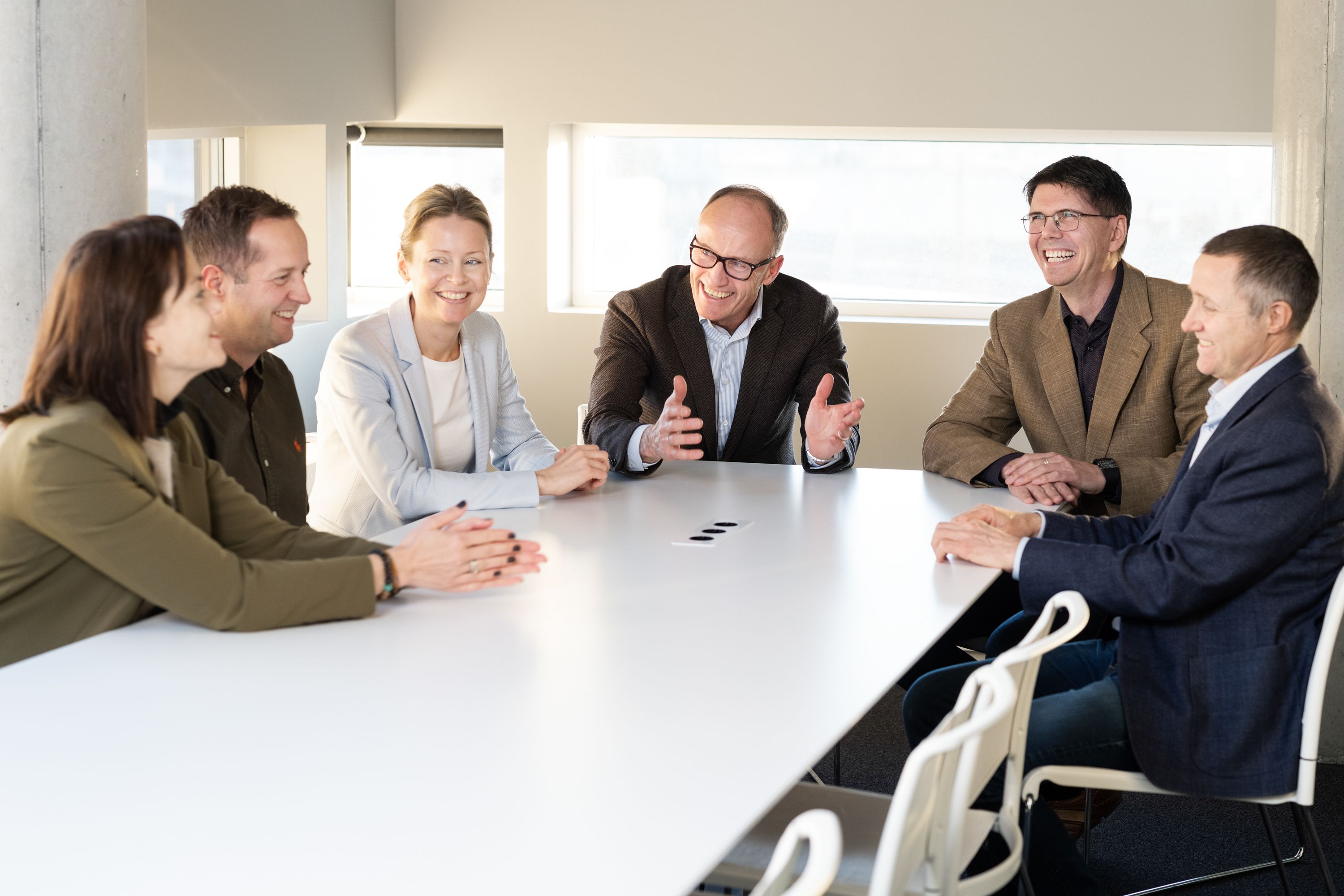 Ledergruppen i Enova diskuterer