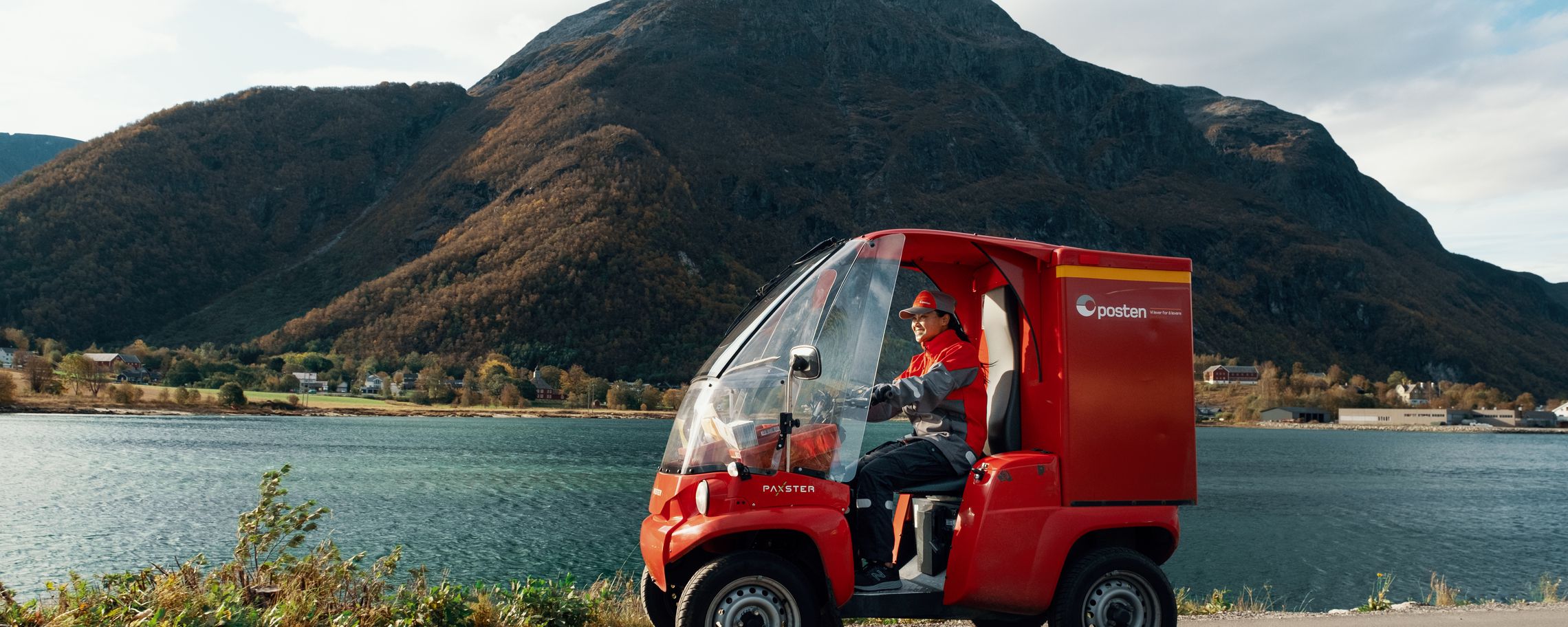 Elbil fra Posten på oppdrag