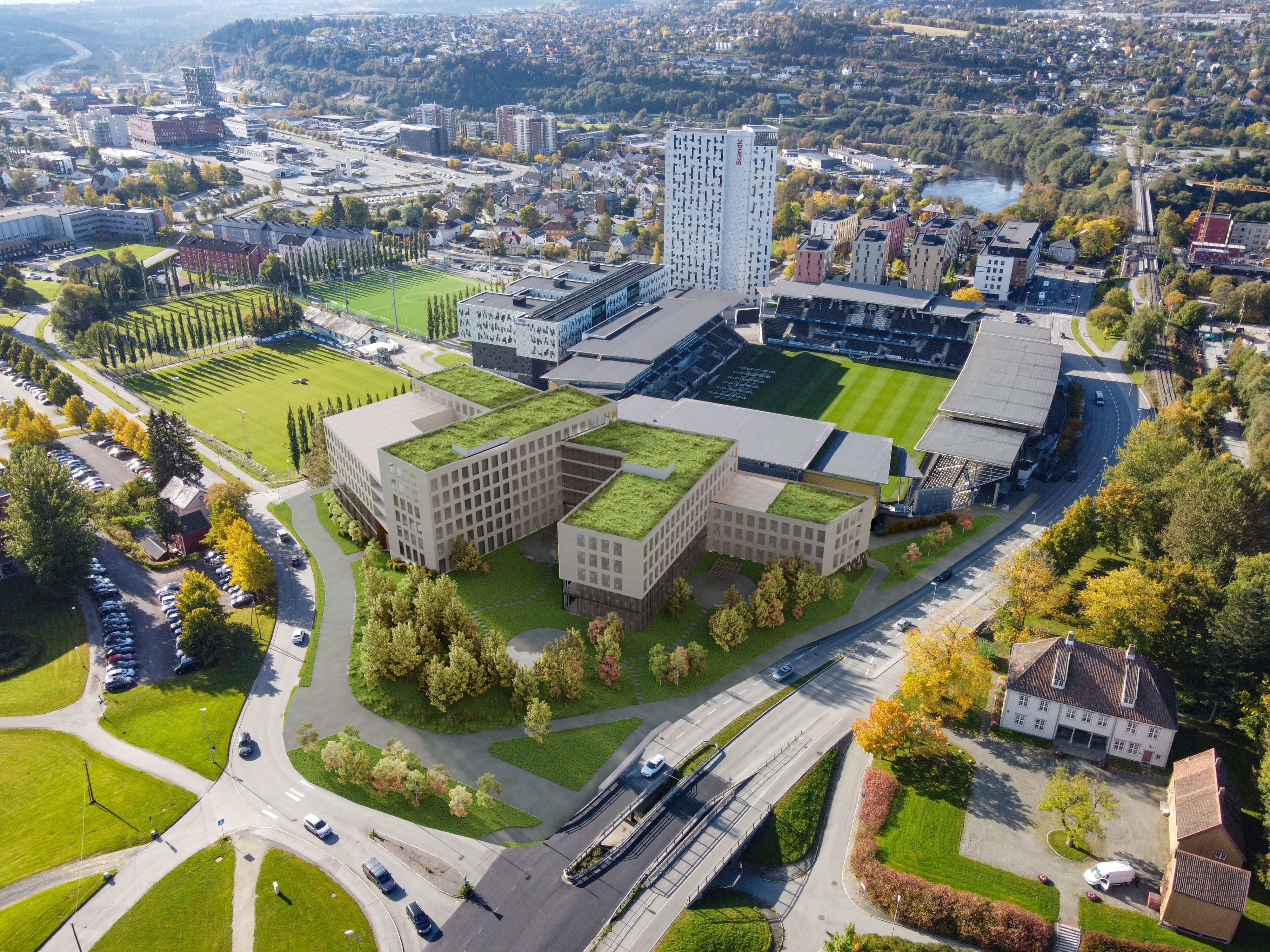 Illustrasjonsbilde av Klokkesvingen etter utbygging